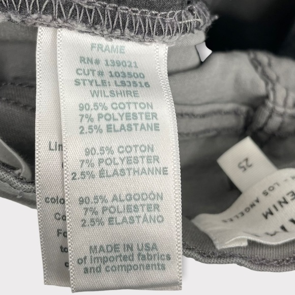 FRAME Le Skinny de Jeanne‎ in Wilshire Gray Distressed Jeans - Picture 9 of 9